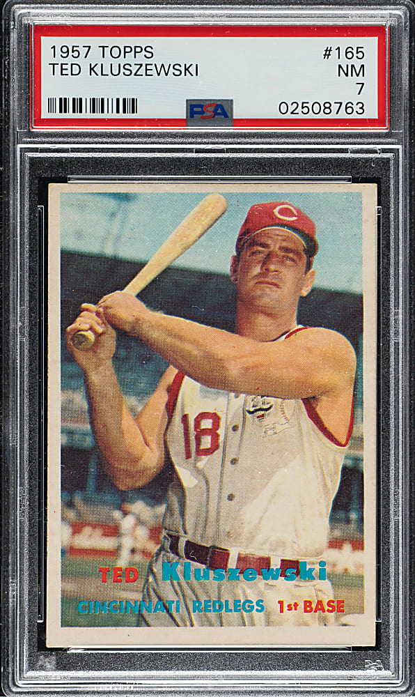 1957 Topps #165 Ted Kluszewski PSA NM 7
