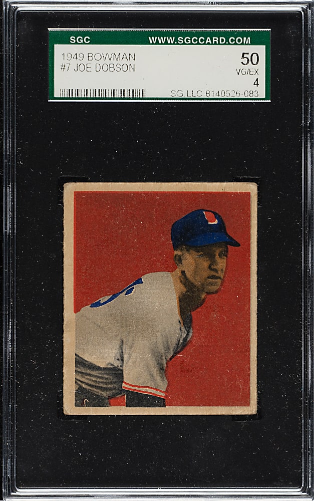1949 Bowman #7 Joe Dobson SGC VG/EX 50
