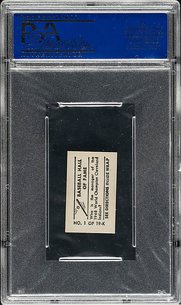 1948 Topps Magic Photos #1 Lou Boudreau PSA EX-MT 6