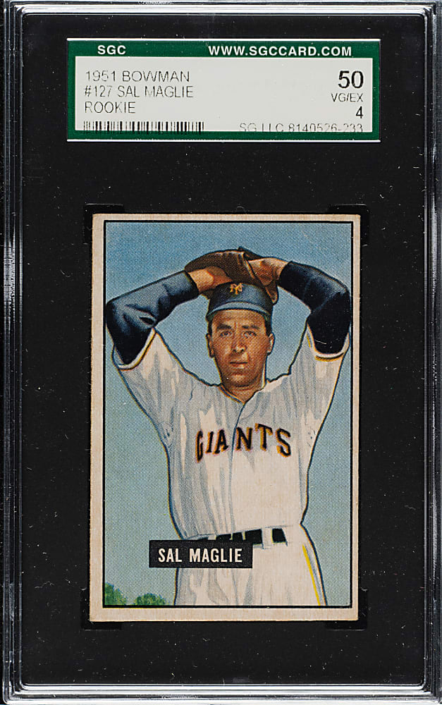 1951 Bowman #127 Sal Maglie SGC VG/EX 50