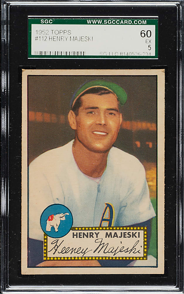 1952 Topps #112 Henry Majeski SGC EX 60