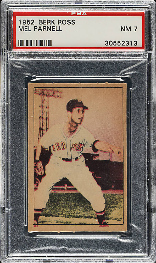 1952 Berk Ross Mel Parnell PSA NM 7