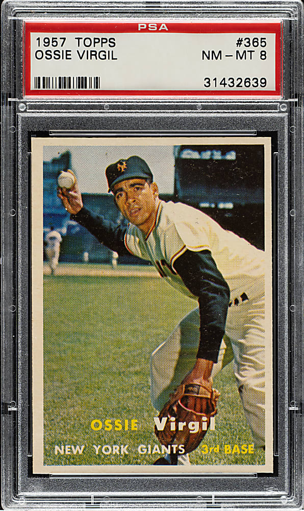 1957 Topps #365 Ossie Virgil PSA NM-MT 8