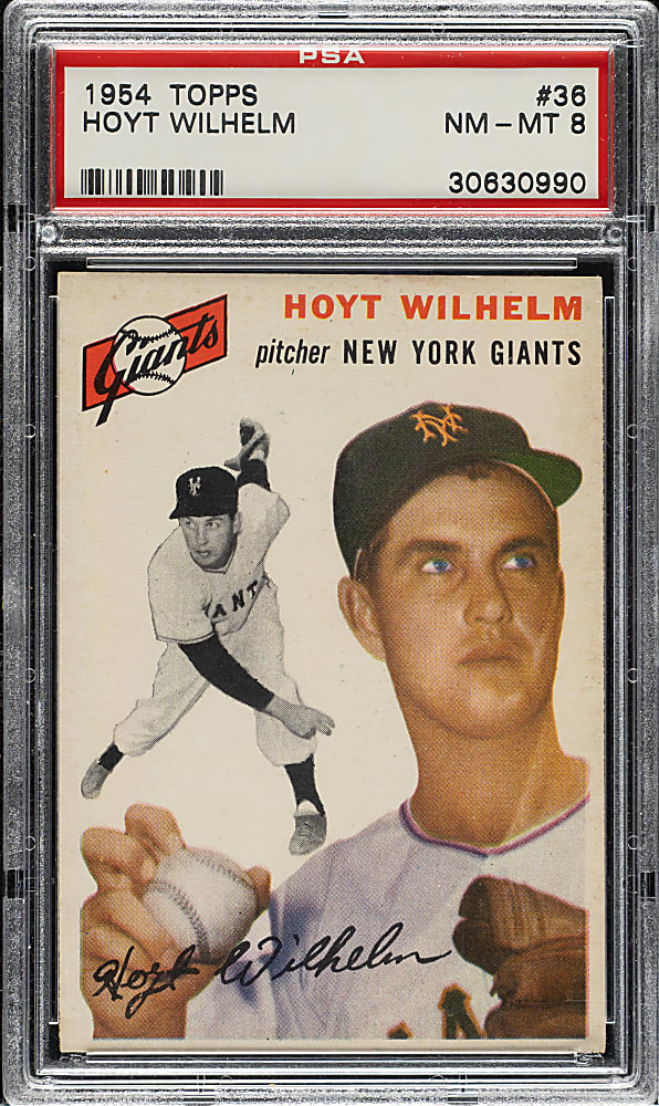 1954 Topps #36 Hoyt Wilhelm PSA NM-MT 8