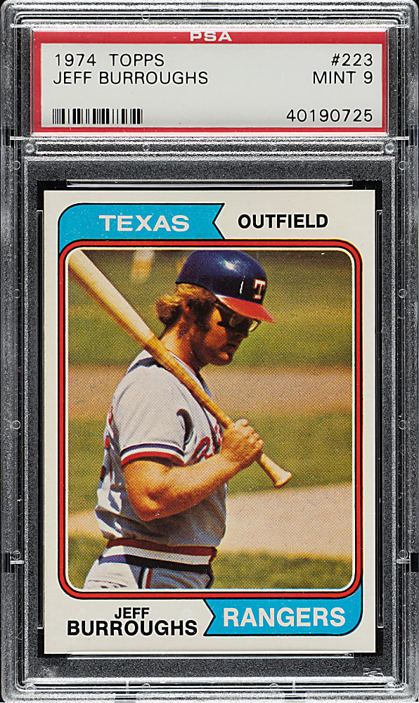 1974 Topps #223 Jeff Burroughs PSA MINT 9