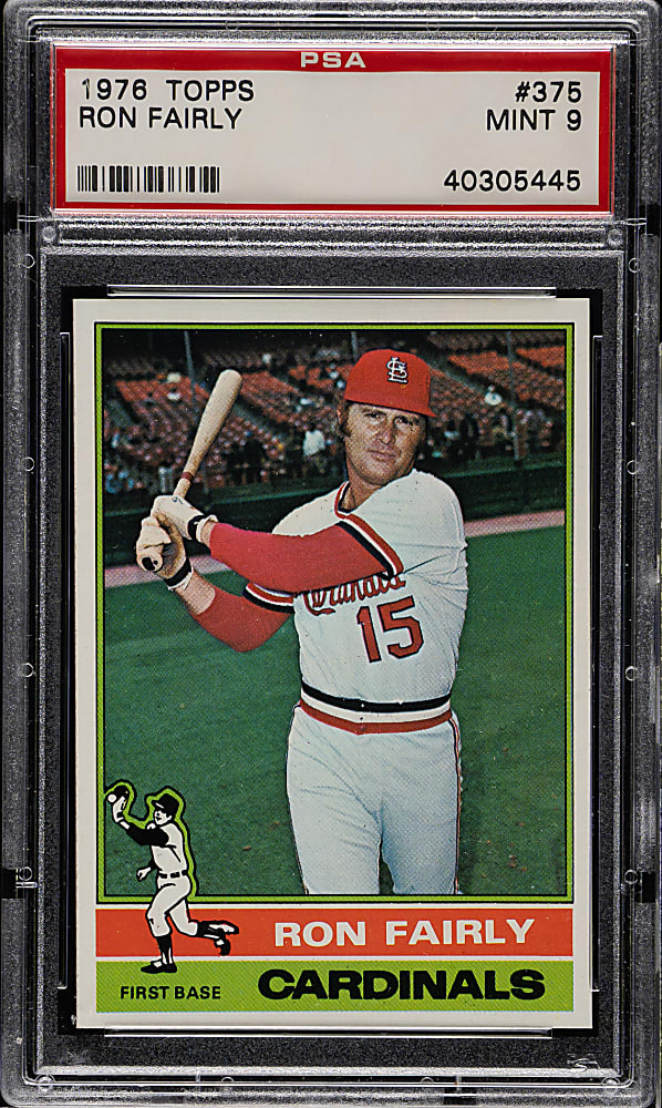 1976 Topps #375 Ron Fairly PSA MINT 9