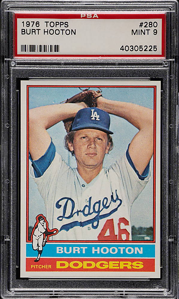 1976 Topps #280 Burt Hooton PSA MINT 9