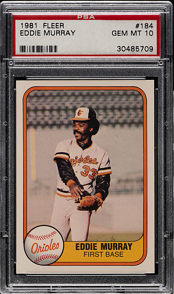 1981 Fleer #184 Eddie Murray PSA GEM MINT 10