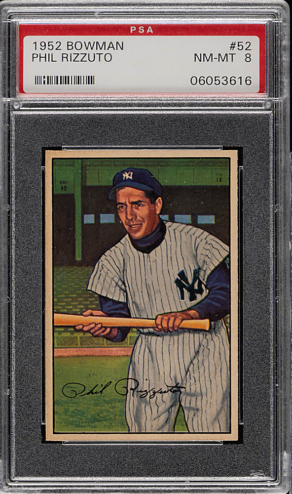 1952 Bowman #52 Phil Rizzuto PSA NM-MT 8