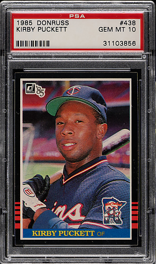 1985 Donruss #438 Kirby Puckett Rookie PSA GEM MINT 10