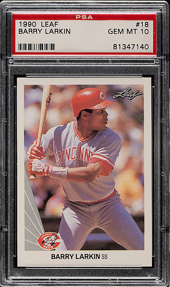 1990 Leaf #18 Barry Larkin PSA GEM MINT 10