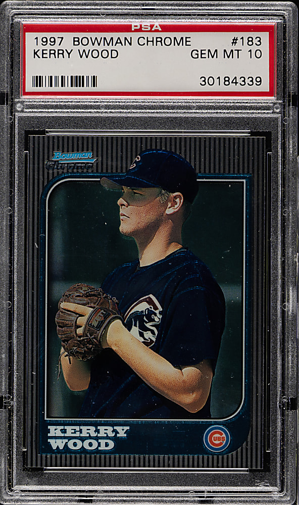 1997 Bowman Chrome #183 Kerry Wood PSA GEM MINT 10