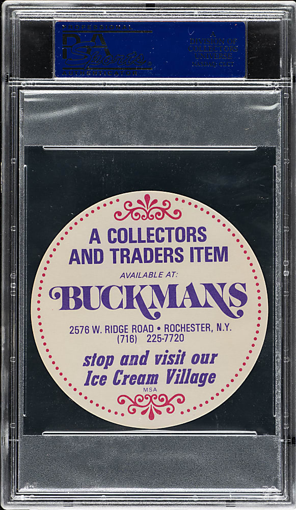 1976 Buckmans Discs Steve Carlton PSA GEM MINT 10