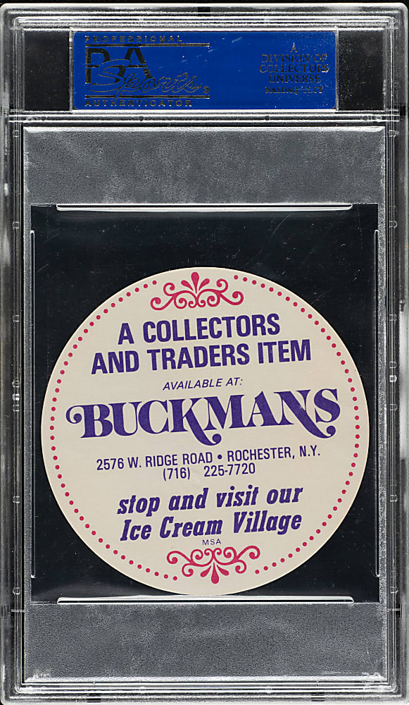 1976 Buckmans Discs Thurman Munson PSA GEM MINT 10