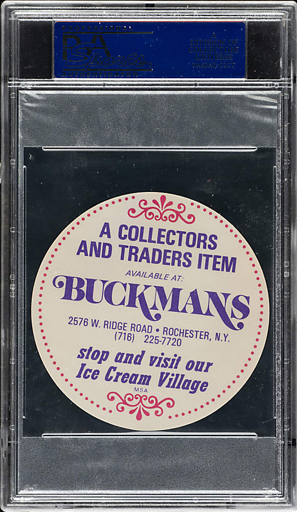 1976 Buckmans Discs Carl Yastrzemski PSA GEM MINT 10