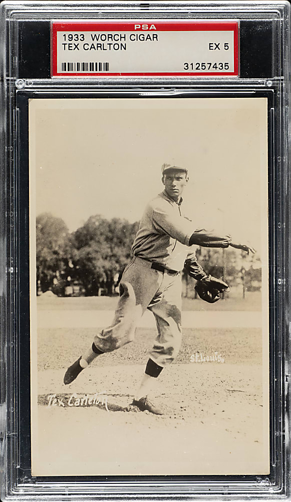 1933 Worch Cigar Tex Carleton PSA EX 5