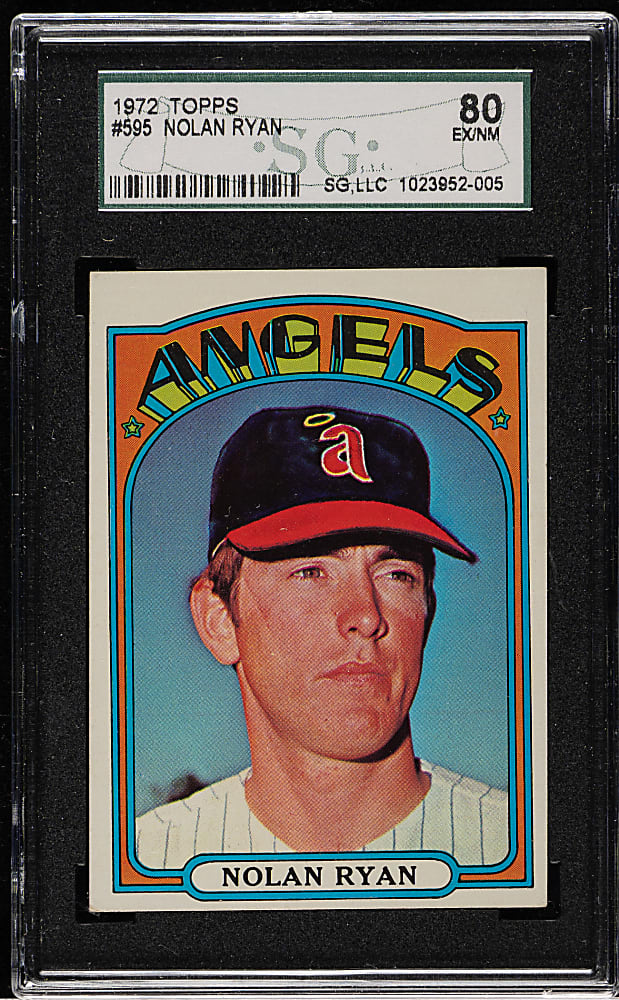 1972 Topps #595 Nolan Ryan SGC EX/NM 80