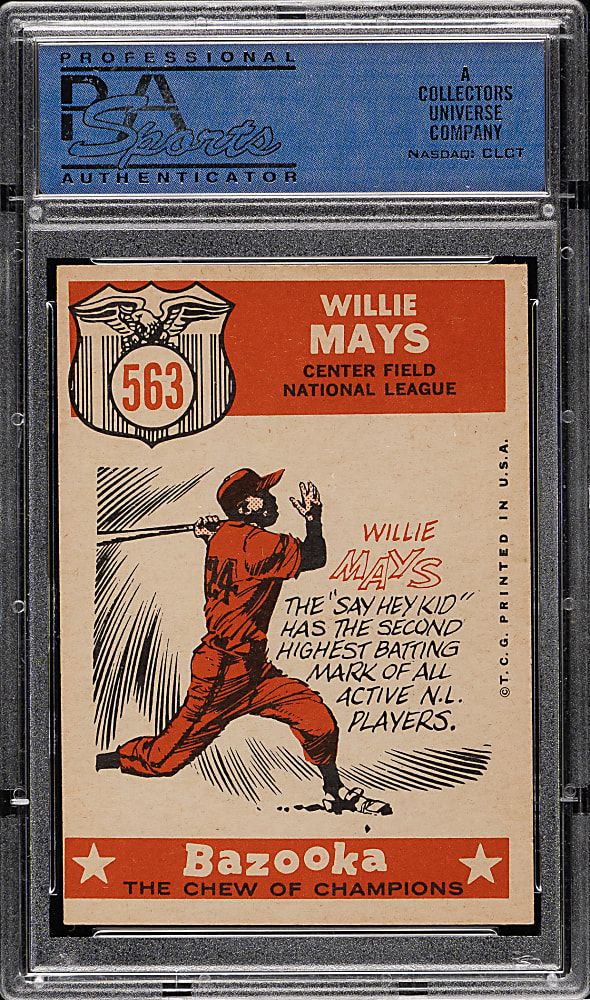 1959 Topps #563 Willie Mays All-Star PSA EX-MT 6