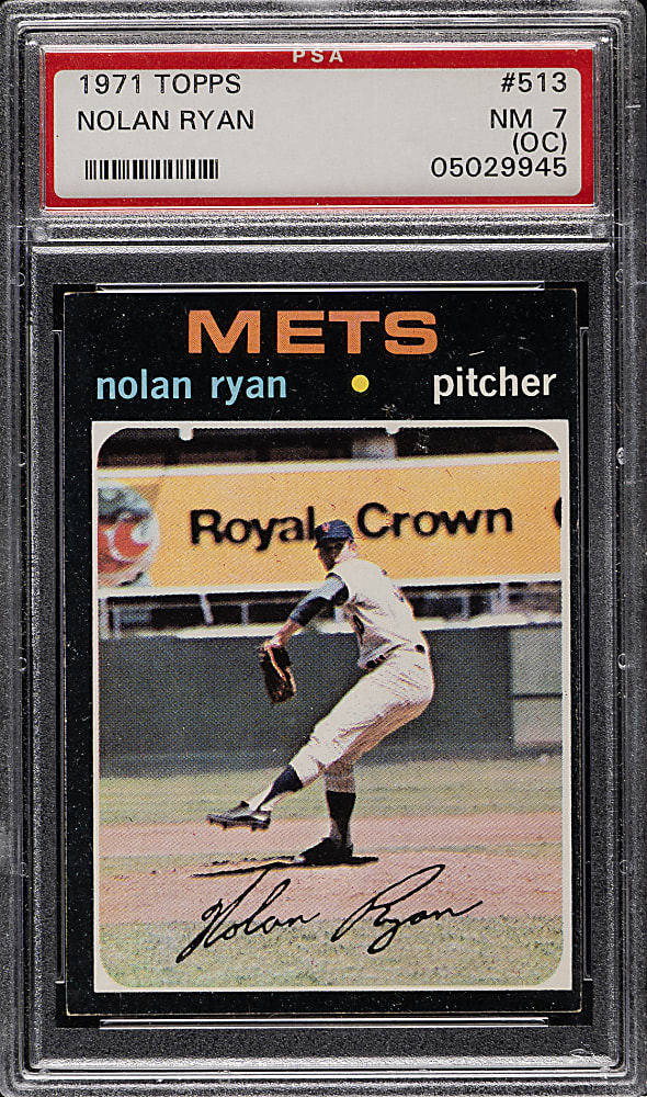 1971 Topps #513 Nolan Ryan PSA NM 7 (OC)