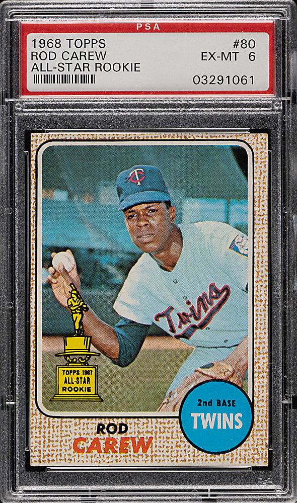 1968 Topps #80 Rod Carew PSA EX-MT 6