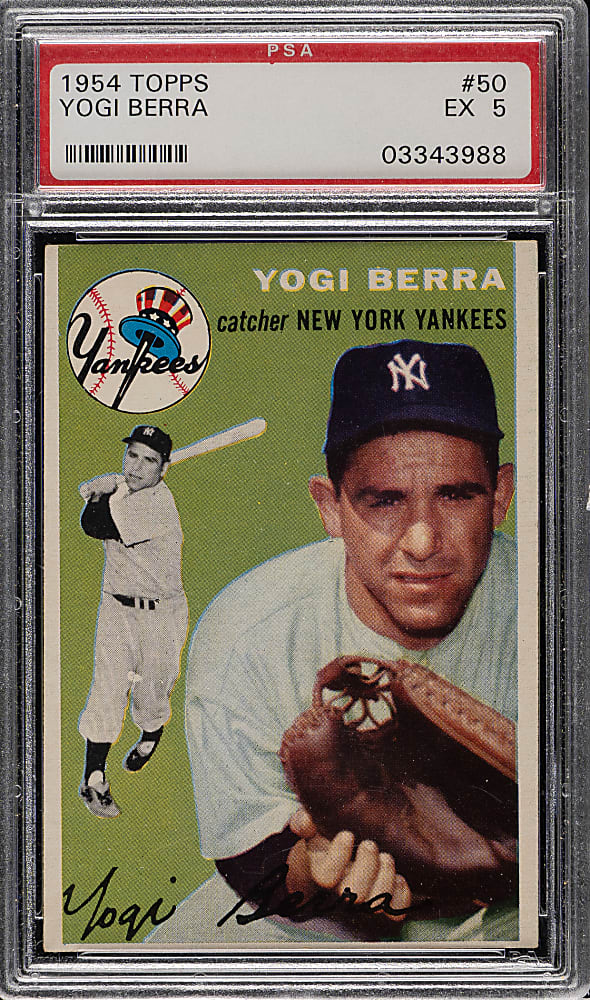1954 Topps #50 Yogi Berra PSA EX 5