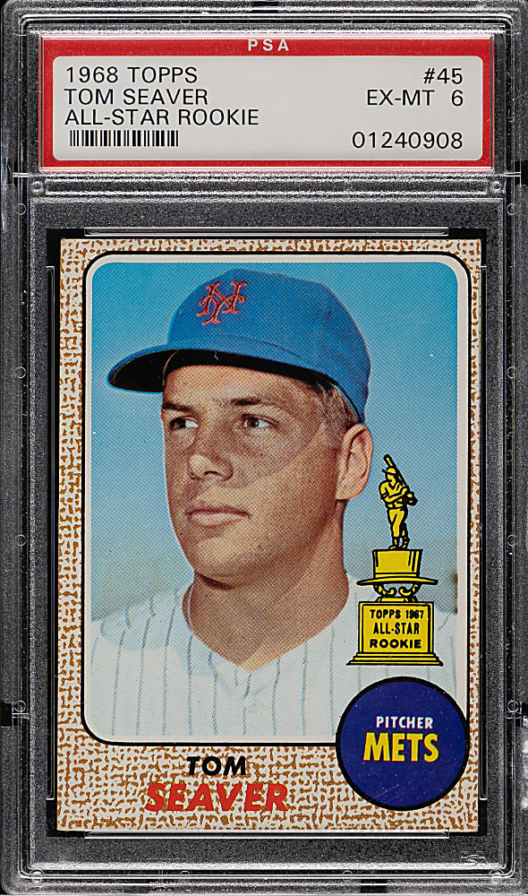 1968 Topps #45 Tom Seaver PSA EX-MT 6