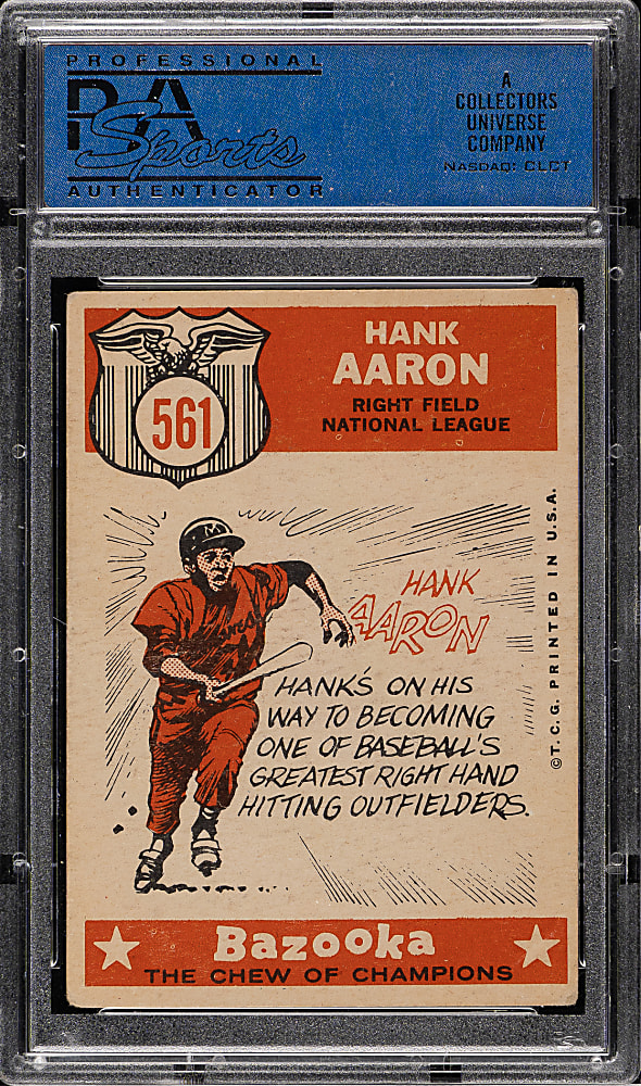 1959 Topps #561 Hank Aaron All-Star PSA EX 5