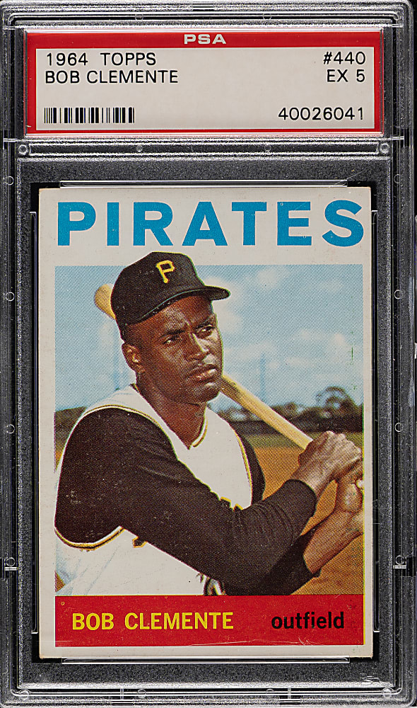 1964 Topps #440 Roberto Clemente PSA EX 5