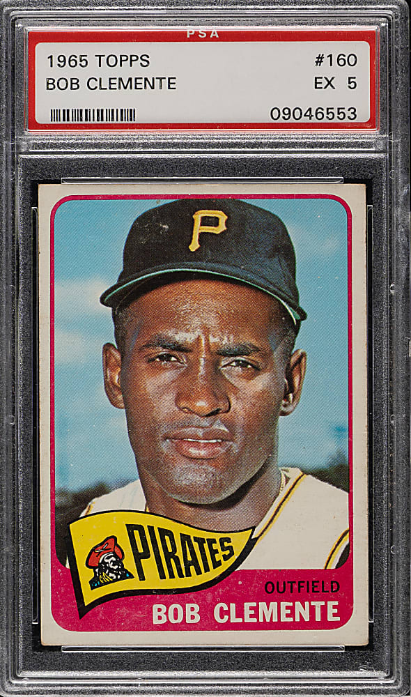 1965 Topps #160 Roberto Clemente PSA EX 5