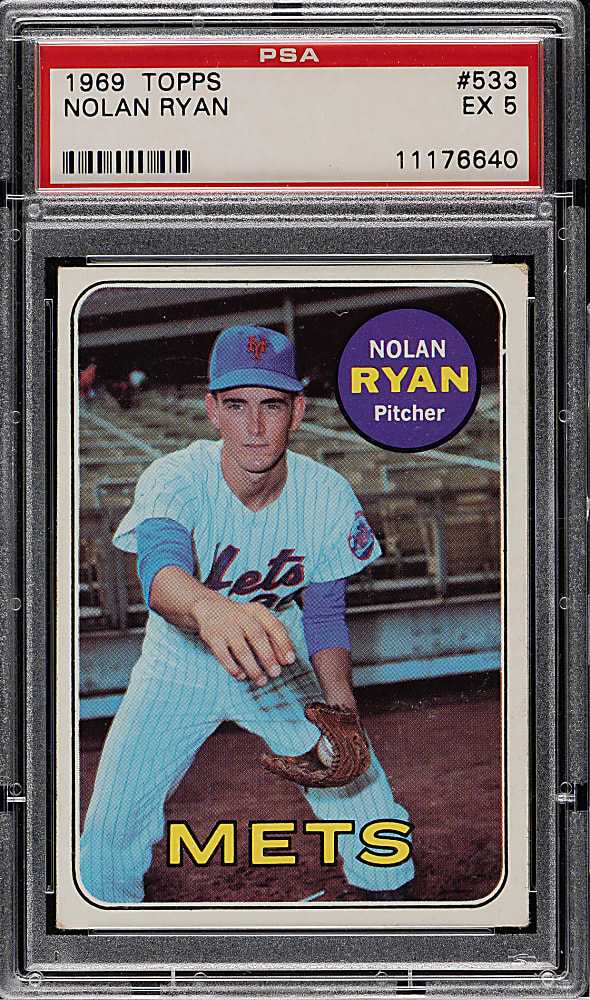 1969 Topps #533 Nolan Ryan PSA EX 5
