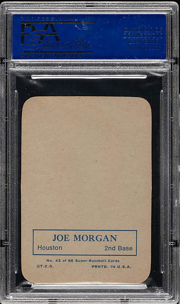 1969 Topps Super #42 Joe Morgan PSA GEM MINT 10