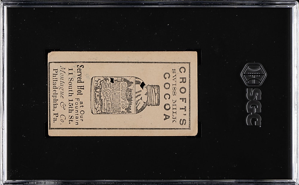 1909 E92 Croft's Cocoa Al Bridwell SGC POOR 1