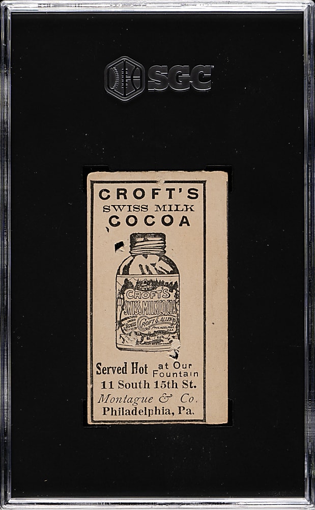 1909 E92 Croft's Cocoa Dots Miller Batting SGC POOR 1
