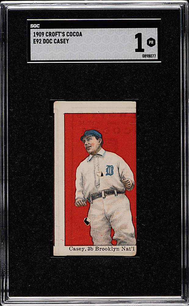 1909 E92 Croft's Cocoa Doc Casey SGC POOR 1