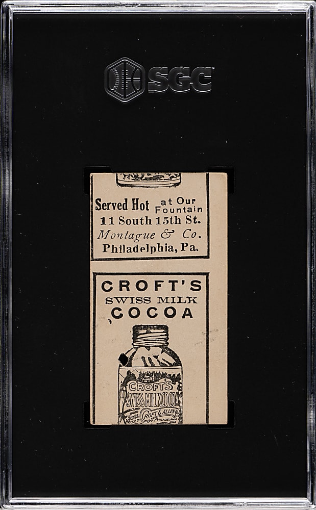 1909 E92 Croft's Cocoa Fred Jacklitsch SGC POOR 1