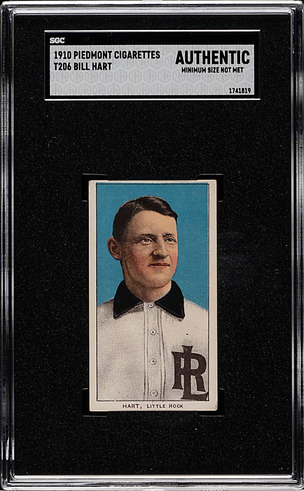 1909-1911 T206 White Border Bill Hart Southern Leaguer SGC Authentic