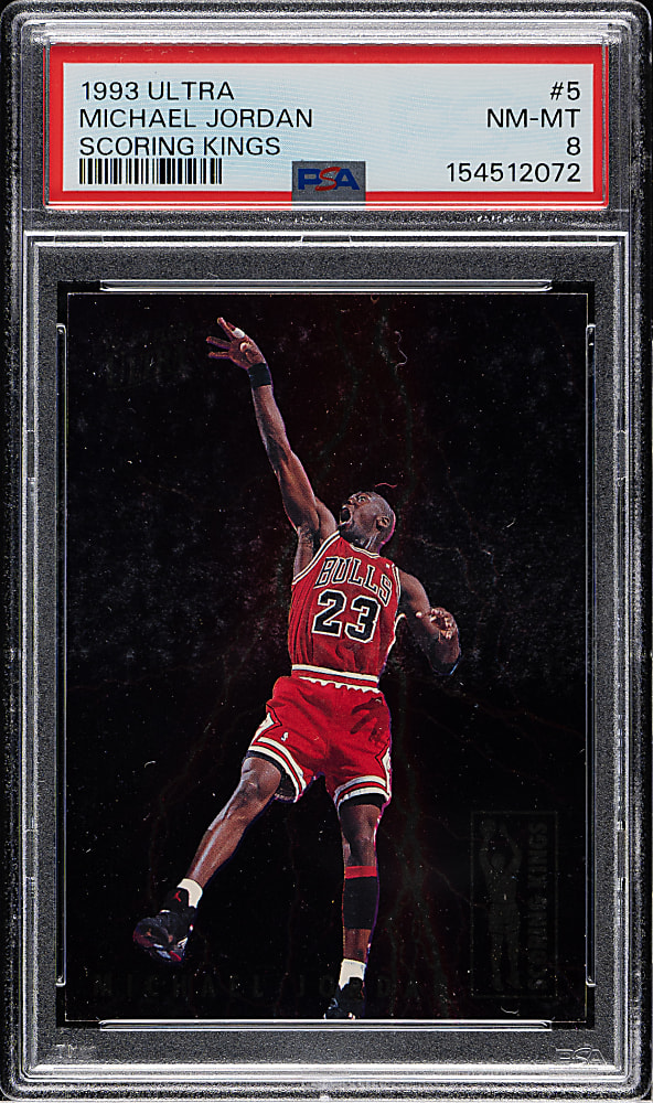 1993-1994 Fleer Ultra Scoring Kings Basketball #5 Michael Jordan PSA NM-MT 8