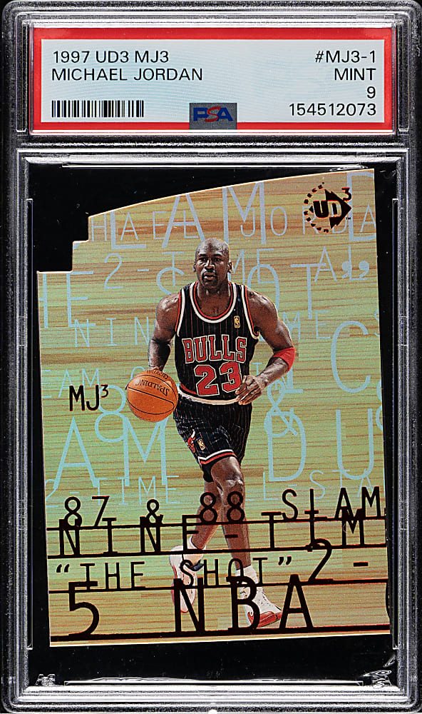 1997-1998 Upper Deck UD3 MJ3 Basketball #MJ3-1 Michael Jordan PSA MINT 9