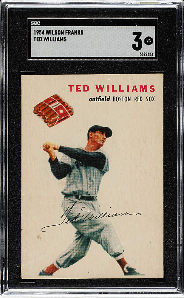 1954 Wilson Franks Ted Williams SGC VG 3