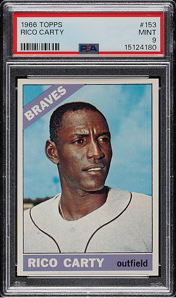1966 Topps #153 Rico Carty PSA MINT 9