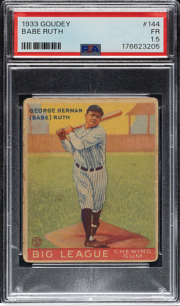 1933 R319 Goudey #144 Babe Ruth PSA FAIR 1.5