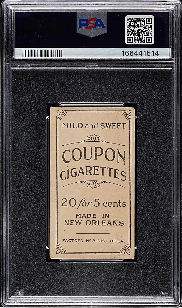 1914 T213 Coupon Cigarettes (Type 2) Jack Warhop St. Louis PSA GOOD 2
