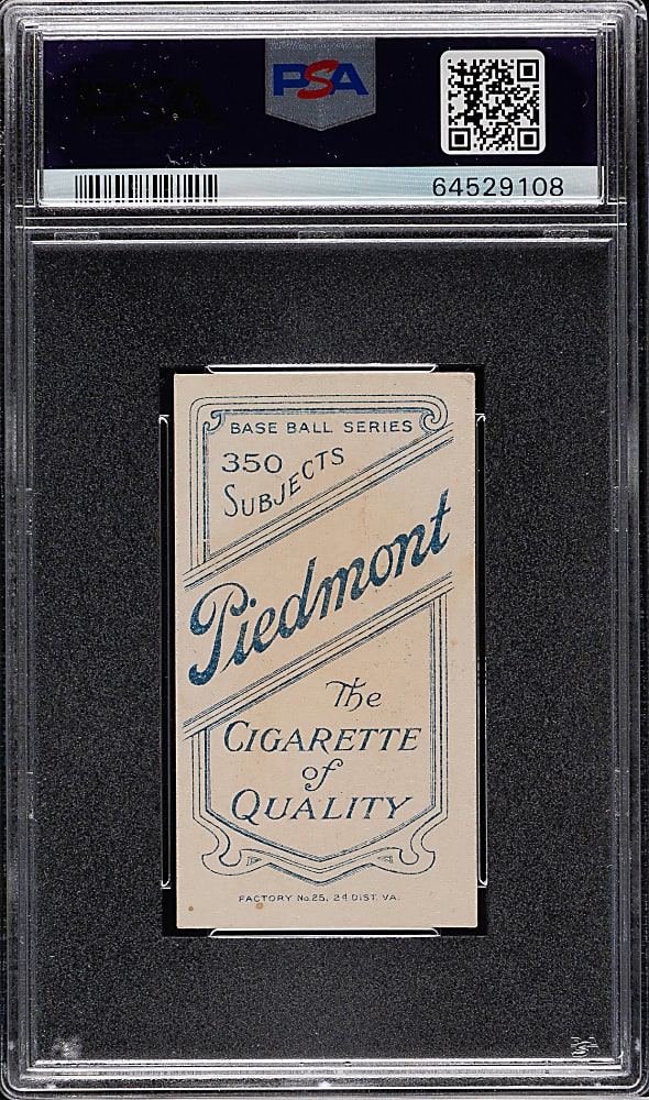 1909-1911 T206 White Border Miller Huggins Hands At Mouth PSA VG-EX 4