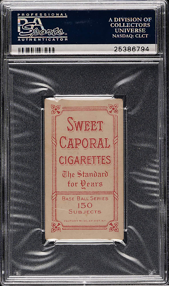1909-1911 T206 White Border Sam Crawford Throwing PSA VG+ 3.5
