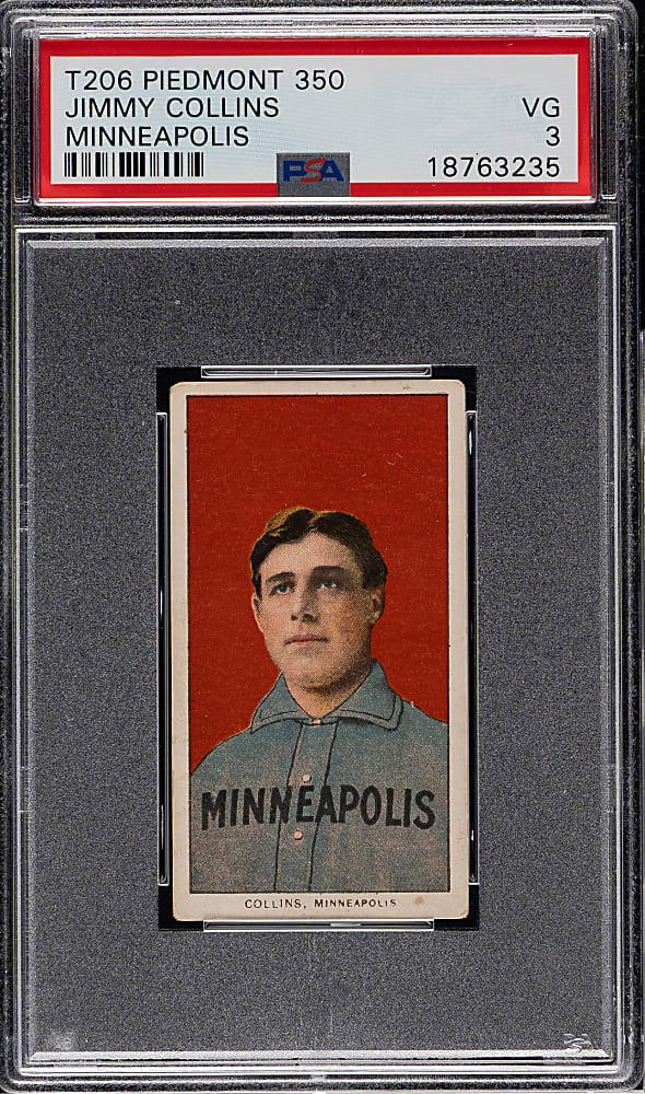 1909-1911 T206 White Border Jimmy Collins PSA VG 3