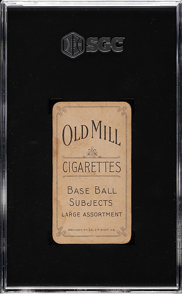 1909-1911 T206 White Border Addie Joss Pitching SGC GOOD+ 2.5 - Old Mill Back