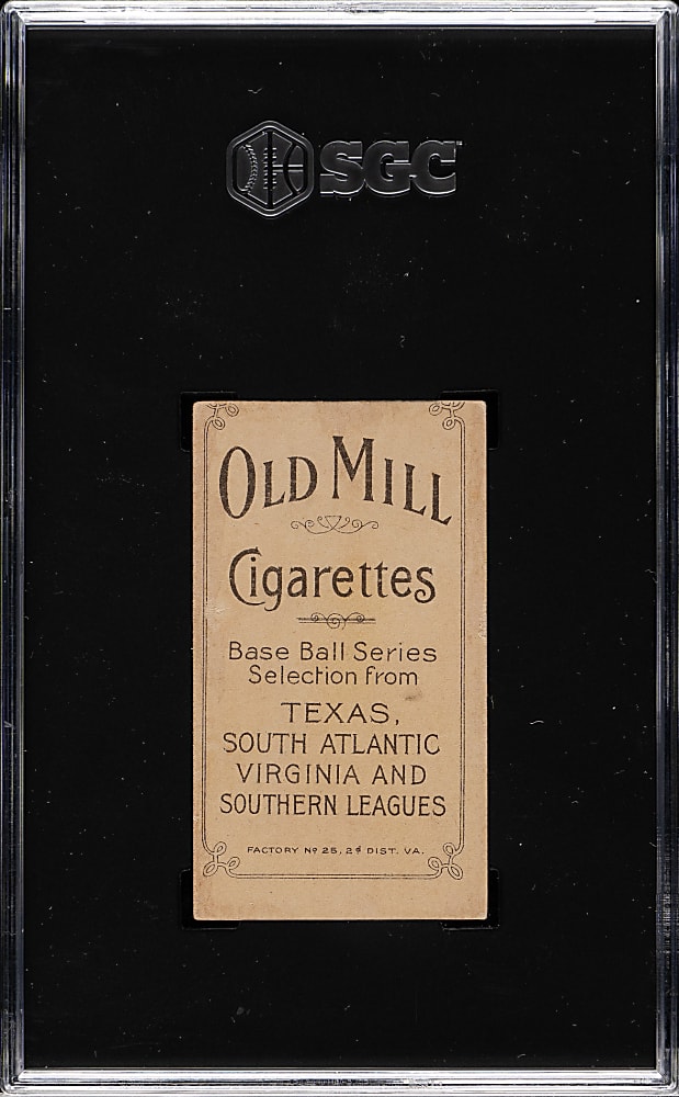 1909-1911 T206 White Border Foley White Southern Leaguer SGC Authentic - Old Mill Back