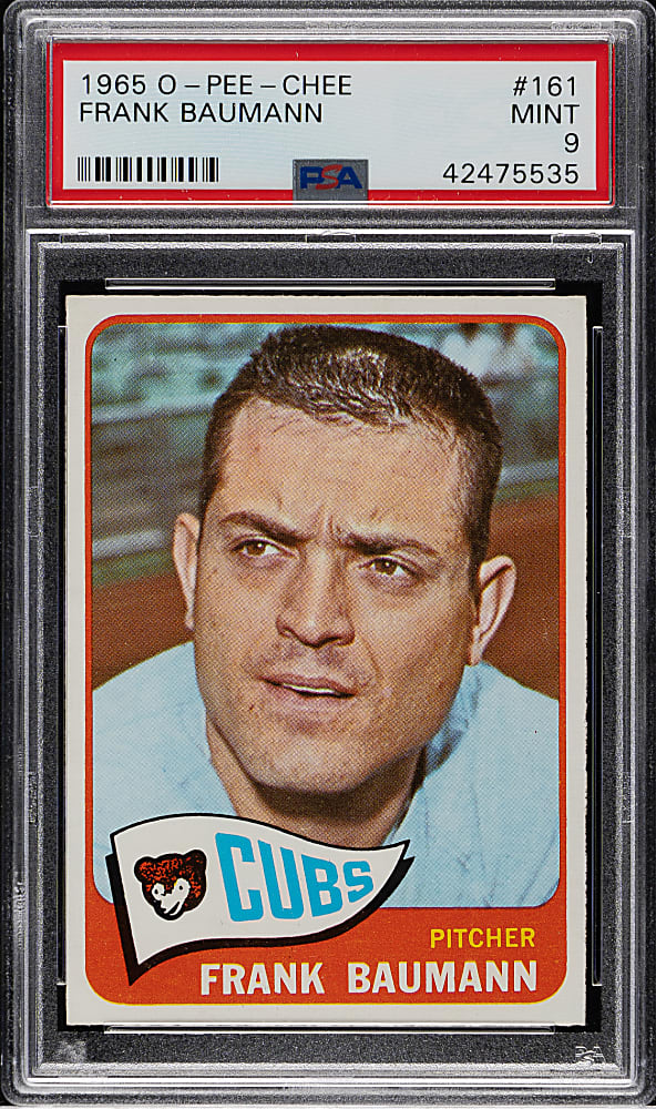 1965 O-Pee-Chee #161 Frank Baumann PSA MINT 9