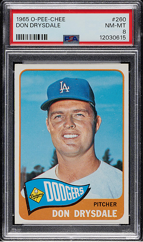 1965 O-Pee-Chee #260 Don Drysdale PSA NM-MT 8