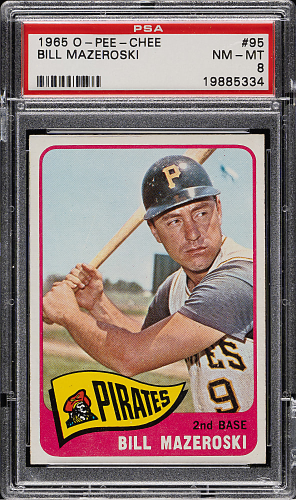 1965 O-Pee-Chee #95 Bill Mazeroski PSA NM-MT 8